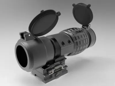 EOTech 3x FTS Magnifier 3D model