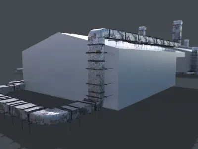 Ventilation Duct PACK Low-poly 3D model