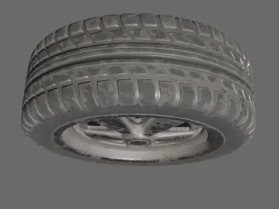 Rusty Tire 3D model by papayadigital163