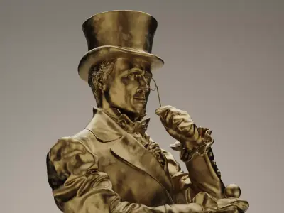 Johnnie Walker Character  3D Model 3D model