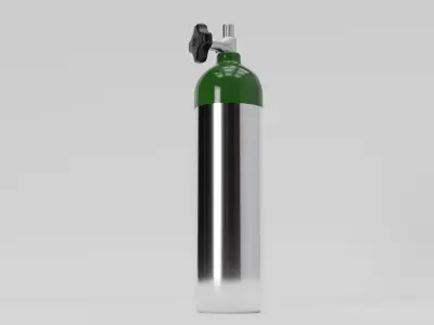 oxygen tank Free low-poly 3D model