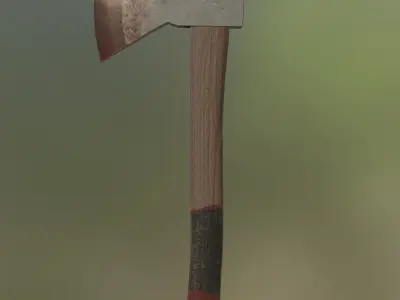 LowPoly Axe  3D model