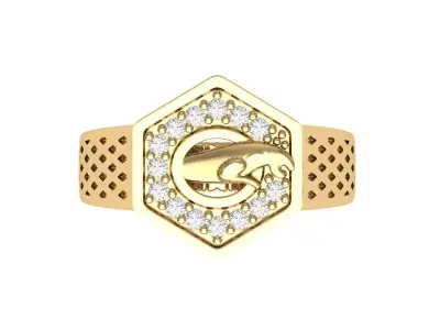 Panther Ring 3D print model