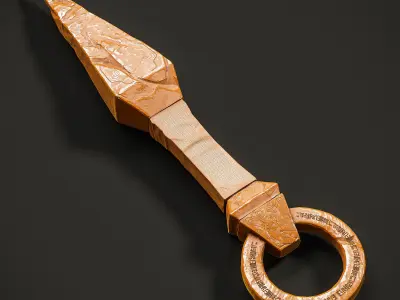 Realistic Ancient Dagger  Low-poly 3D model
