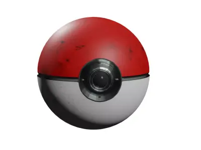 pokeball pokemon ball - pokemon grenade Low-poly 3D model