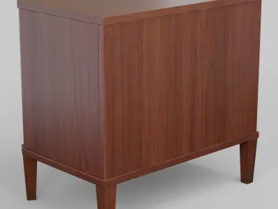 Classic chest of drawers England around 1810 3D model