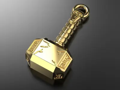 Old West Norse Mjolnir Thors Hummer 3D print model