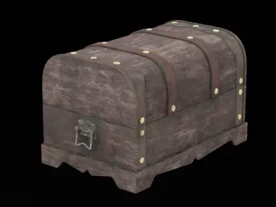 Bounty Treasure Chest Low-poly 3D model