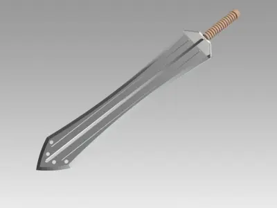 Sword of Erik Killmonger from movie Black Panther 3D model