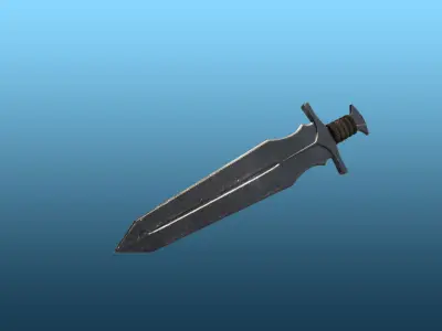 Sword from The elder scrolls v skyrim  Low-poly 3D model