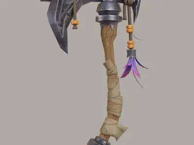 Scandinavian Axe Low-poly 3D model