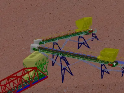 BELT CONVEYOR W105L176 Free 3D model
