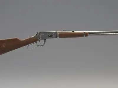 Winchester 1894 Low-poly 3D model