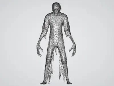 Shadow Stalker Low-poly 3D model
