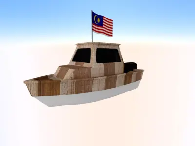 Malaysia Fishing Boat 3D model