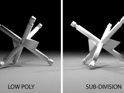 Military Barricade - Hedgehog Anti-Tank 3D model