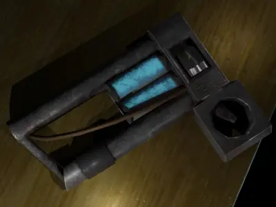 Plasma Gun Low-poly 3D model purchase