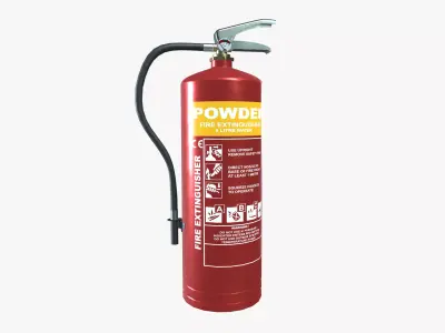 Powder Fire Extinguisher 3D model purchase