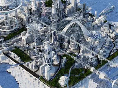 Future City 2018 V 2 3D model shop