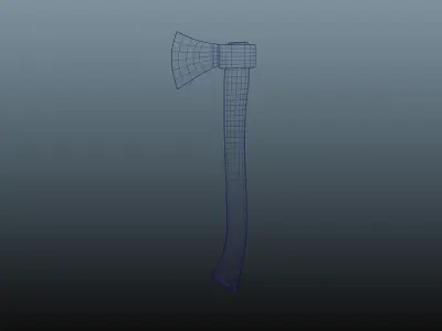 Axe 3d Model Low-poly 3D model