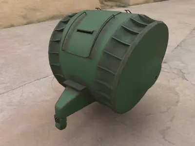 Wehrmacht tank Low-poly 3D model