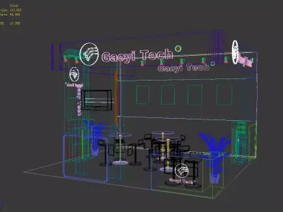 Exhibition - Area -6X6-3DMAX2009-45 3D model