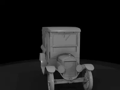 HO Delivery Truck Diorama Vehicle Printable STL 3D print model purchase