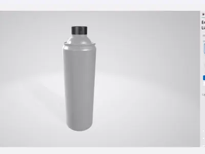 Product Mockup Bottle Oil 300ML 3D model