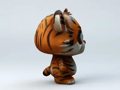 Kawaii Club Cute Tiger 3D model