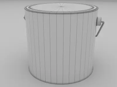 Metal Paint Can 3D model