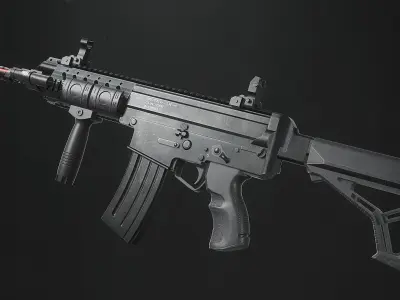 SS2V5 Assault Rifle Free low-poly 3D model