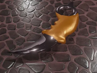 Karambit knife Low-poly 3D model