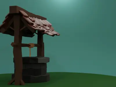 Medieval Well 3D model