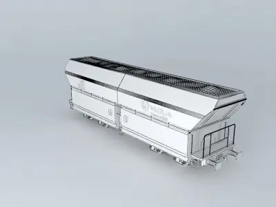 ERR - Coal Hopper - Falns - Veolia Livery Free 3D model