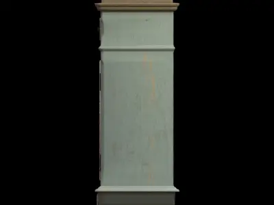 vintage antique cabinet Low-poly 3D model