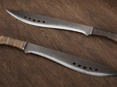 Machete Free low-poly 3D model