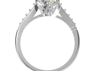 Wedding Ring  3D print model 164