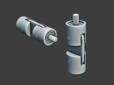 Mechanical Joint  Low-poly 3D model