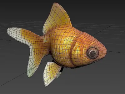Golden Fish 3D model