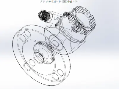 3D model of Absolute Gauge Pressure Cerabar PMC51 Endress Hauser Free low-poly 3D model