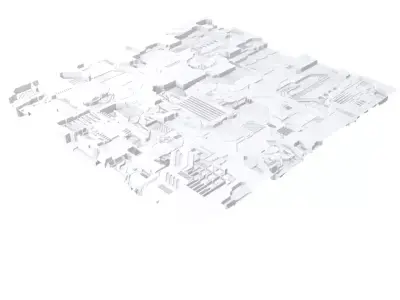 sci-fi panel 3D model buy