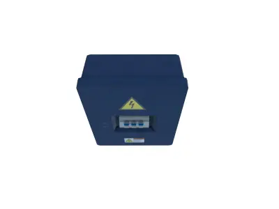 Electric panel Low-poly 3D model