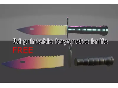 Dummy Bayonette Knife 3D model Free 3D print model