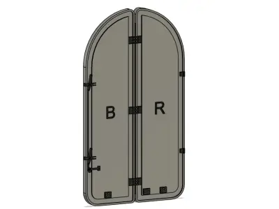 OO MK1 Coach End Door Blanks BR 3D print model
