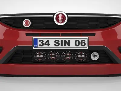 2015 and Higher Doblo Front Bumper 3D model
