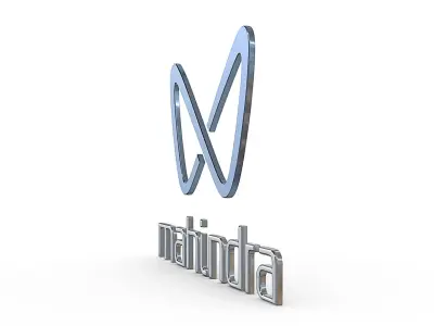 mahindra new logo 3D model by 3dlogoman