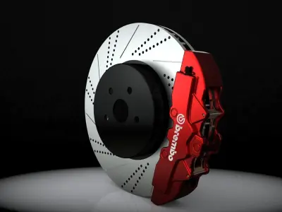 Brake Disc Brembo Free 3D model