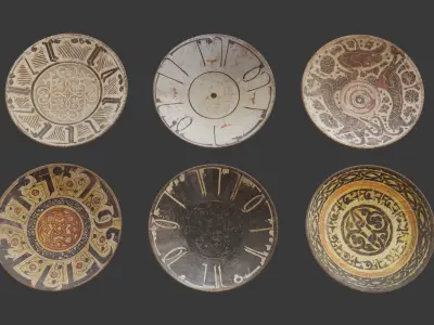 30 historical persian bowl 3D model