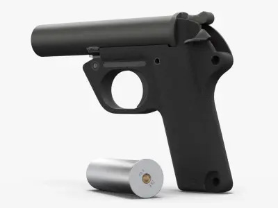  Unloaded Signal Pistol with Green Flare Cartridge 