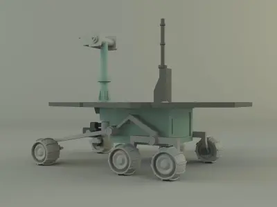 Planetary exploration vehicle 3D model